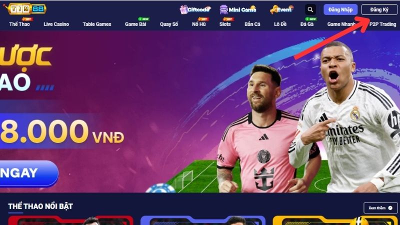 Các bước đăng ký trở thành thành viên Tin88