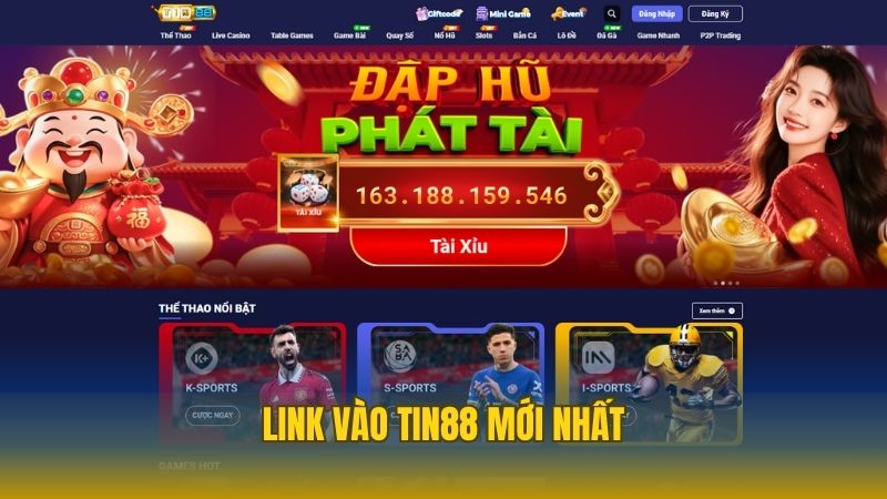 Link vào Tin88 mới nhất cá cược đỉnh cao